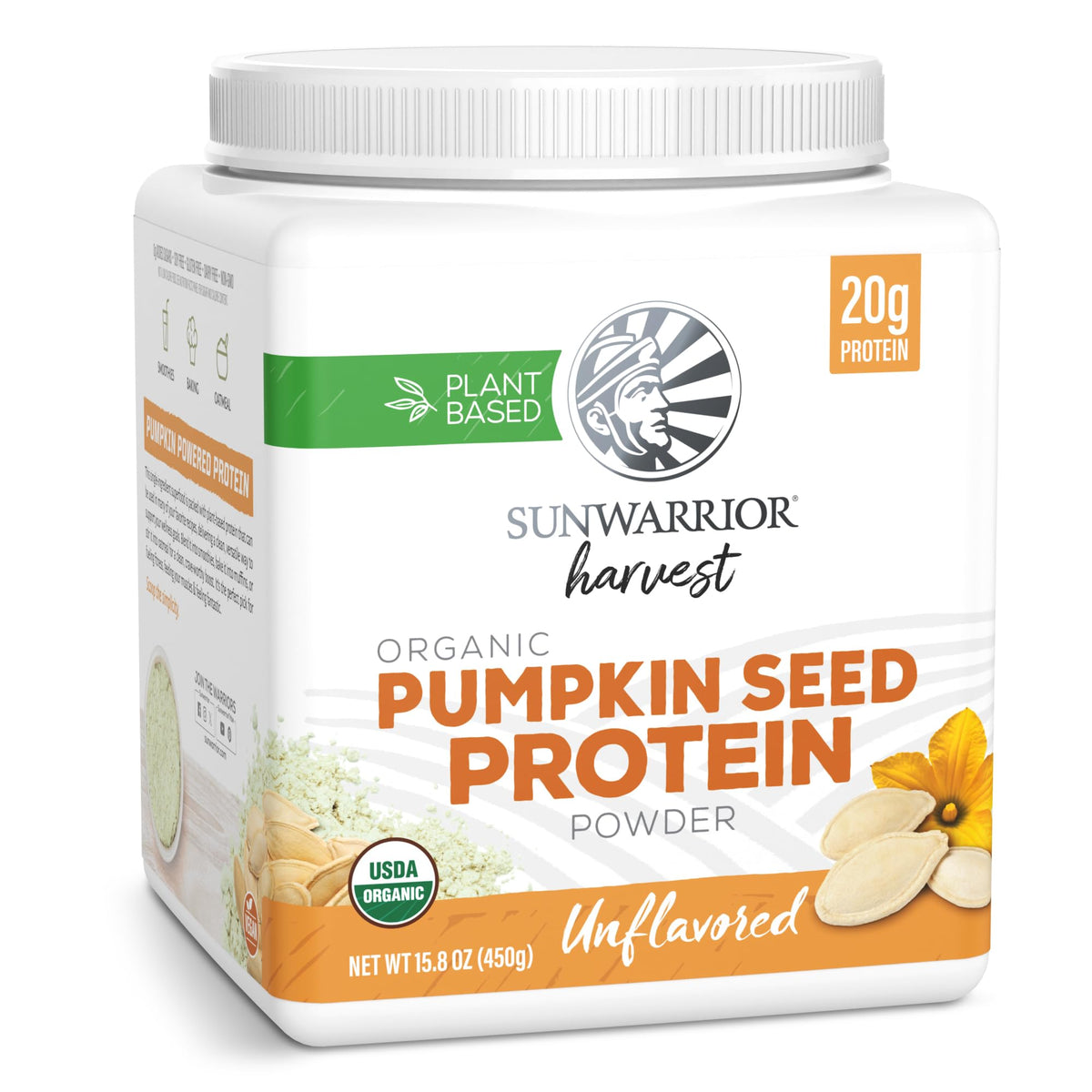 Organic Pumpkin Seed Protein Powder Cold Pressed, Simple Single-Ingredient Superfood Plant-Based, Easy to Digest All 9 Essential Amino Acids Mild Flavor for Smoothies - PrimeBioHealth - canada supplements