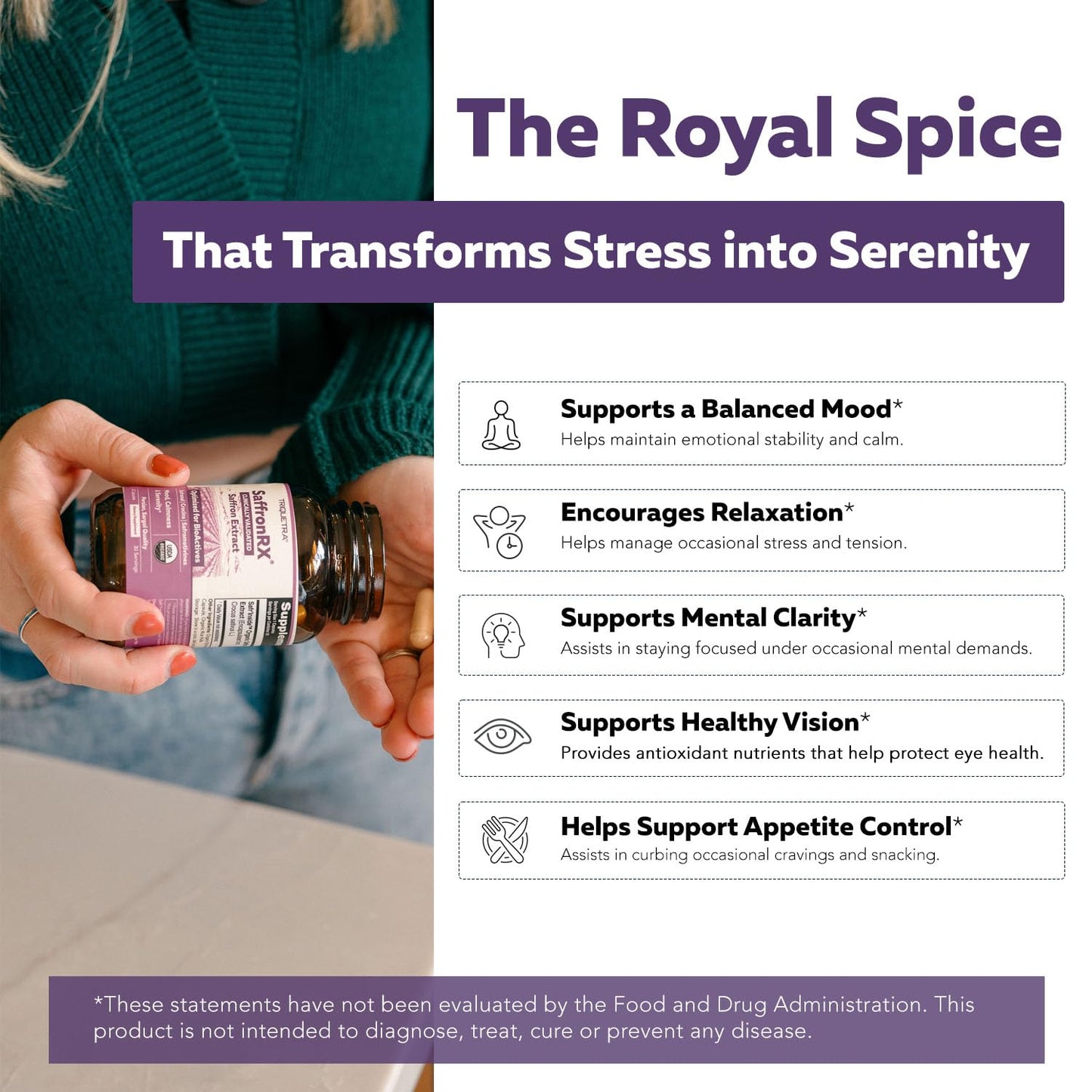 Organic Saffron Extract: Optimized Extract with Safromotivines, Safranal, and Crocins – Clinically Studied | Premium Persian Sargol Quality | Supports Mood, Calmness, and Relaxation – 30 Servings - PrimeBioHealth - canada supplements