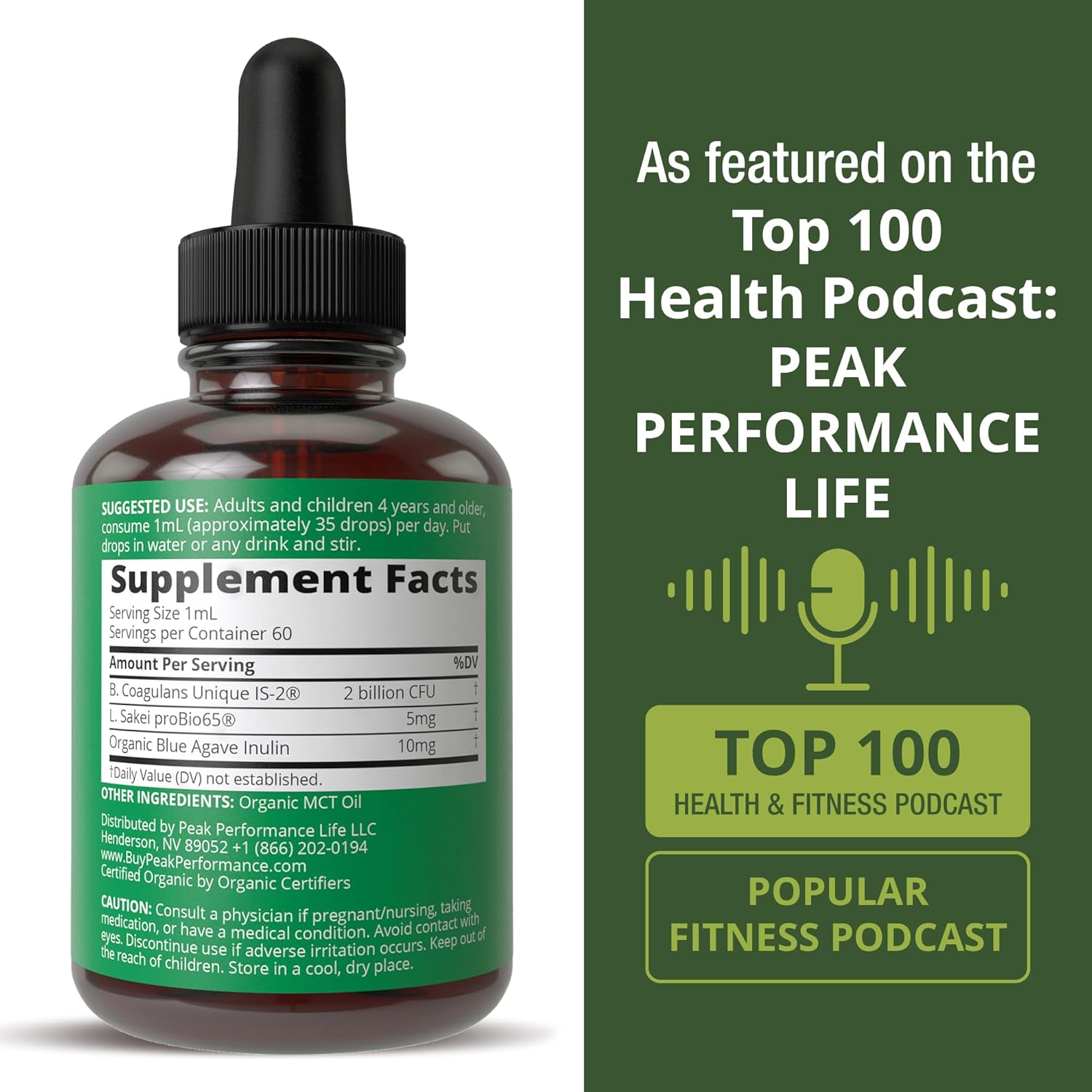 Organic Synbiotic = Prebiotics + Probiotics + Postbiotics 3-in-1 Supplement for Women, Men, & Kids. Pre, Pro, & Post Biotics Liquid Drops for Gut + Microbiome Balance. Made in USA, Vegan, Zero Sugar - PrimeBioHealth - canada supplements