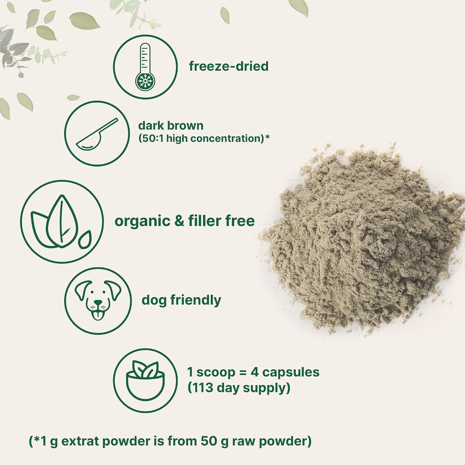 Organic Turkey Tail Mushroom Powder (50:1 Extract), 8 Ounce | Freeze Dried with Active Polysaccharides, Supports Immune Response & Cellular Level, Pet Friendly - PrimeBioHealth - canada supplements