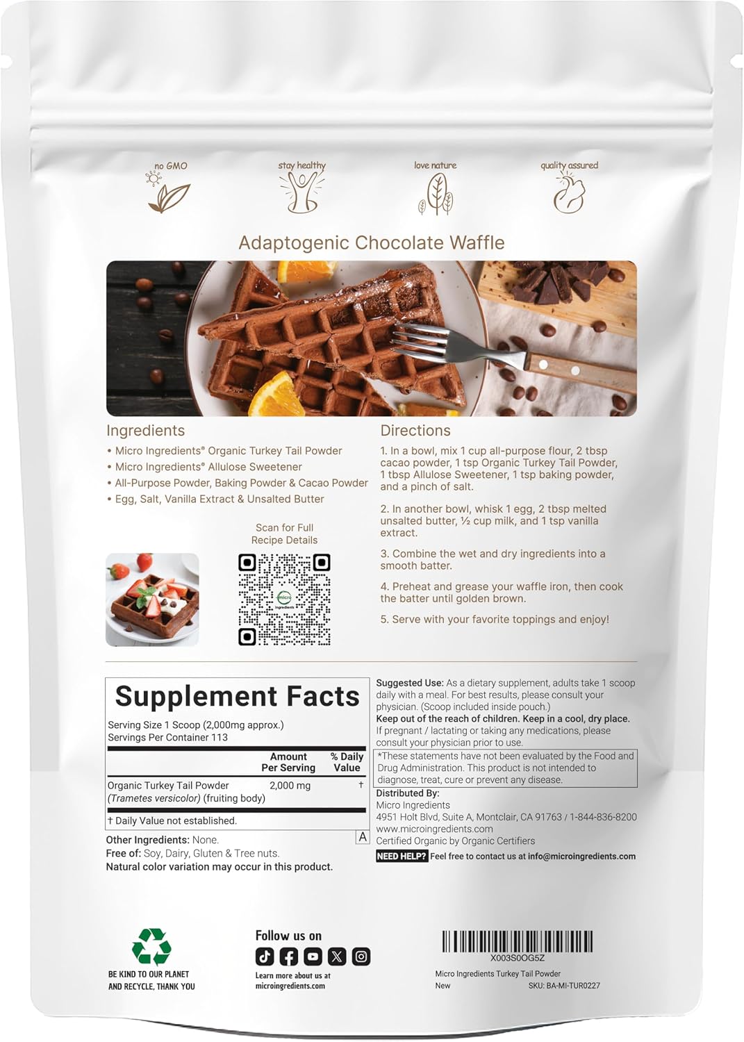 Organic Turkey Tail Mushroom Powder (50:1 Extract), 8 Ounce | Freeze Dried with Active Polysaccharides, Supports Immune Response & Cellular Level, Pet Friendly - PrimeBioHealth - canada supplements