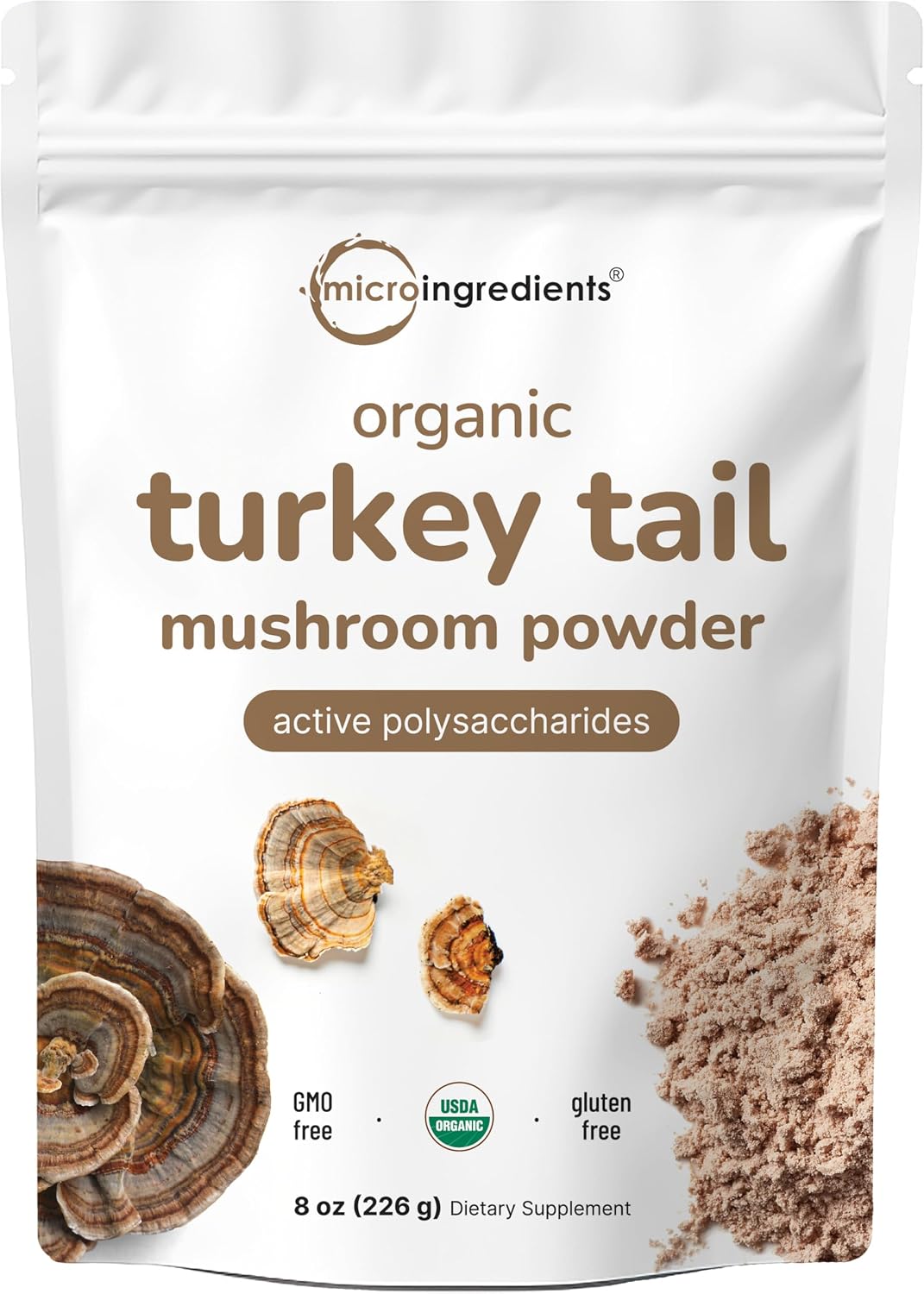 Organic Turkey Tail Mushroom Powder (50:1 Extract), 8 Ounce | Freeze Dried with Active Polysaccharides, Supports Immune Response & Cellular Level, Pet Friendly - PrimeBioHealth - canada supplements