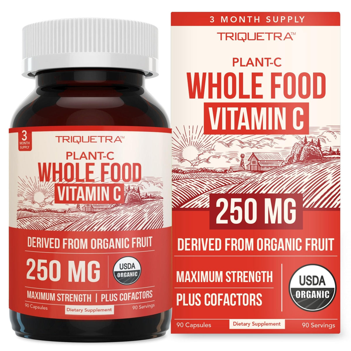 Organic Vitamin C | Whole Food Vitamin C from Fruit Plus Absorption Enhancing Cofactors - Vegan, Enhanced Bioavailability - Immune Support, Antioxidant, Total Health (90 Servings) - PrimeBioHealth - canada supplements