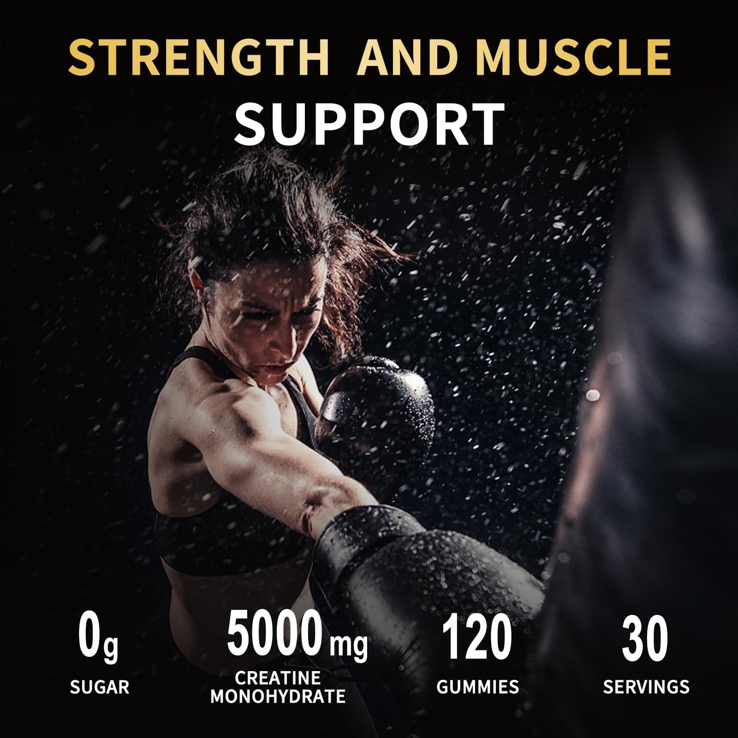OUYIYUA Creatine Monohydrate Gummies 5000mg for Men & Women - Sugar Free Pre-Workout Supplement, Chewables for Muscle Strength, Muscle Builder - PrimeBioHealth - canada supplements