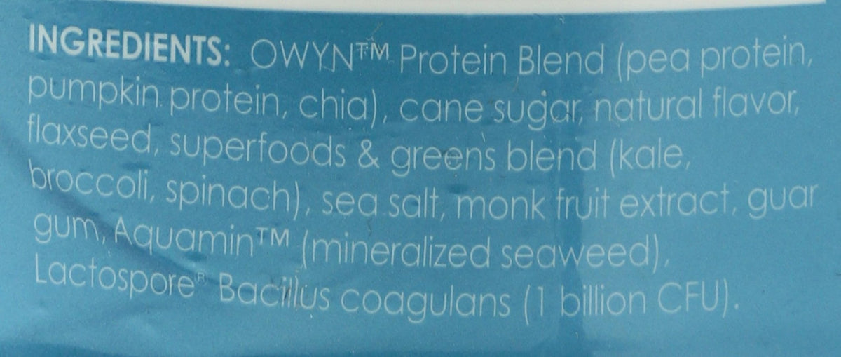 OWYN Only What You Need Plant-Based Protein Powder, Smooth Vanilla, 1.05 lbs - PrimeBioHealth - canada supplements