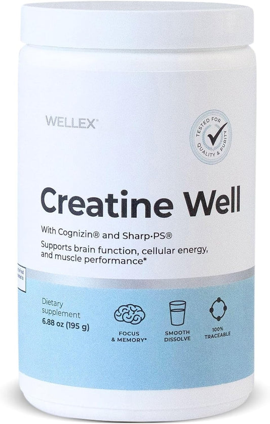 Papillex Creatine Well – Clean Creatine Powder for Brain Energy & Muscle Tone with Cognizin & Sharp•PS - PrimeBioHealth - canada supplements