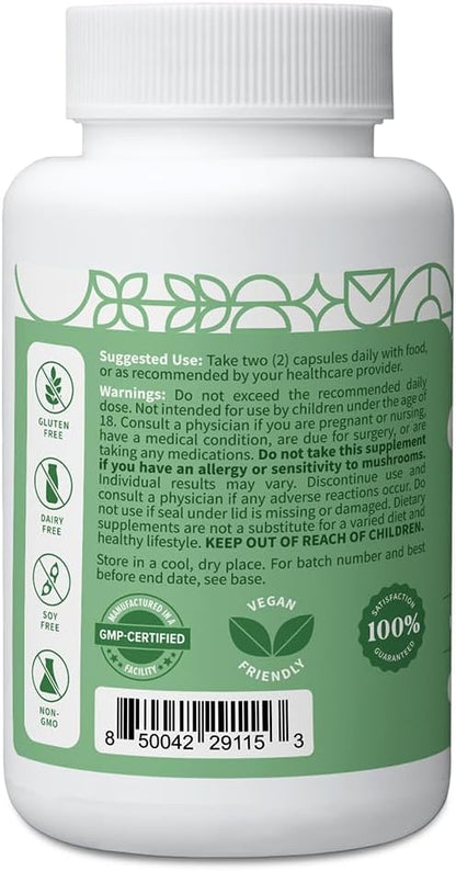 Pattern Wellness Cognitive Complex Supplement – Supports Brain Health & Mental Clarity – with Lion’s Mane, Bacopa & B Vitamins – 60 Vegetarian Capsules - PrimeBioHealth - canada supplements