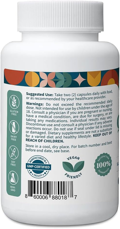 Pattern Wellness Quercetin Supplement with Bromelain - Immune Function & Cellular Health Support - Antioxidant & Whole Body Wellness - 60 Vegan Capsules - PrimeBioHealth - canada supplements
