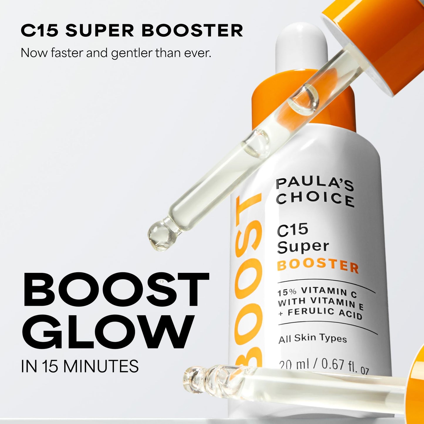 Paula's Choice BOOST C15 Super Booster, 15% Vitamin C Serum for Face, Face Serum with Vitamin E & Ferulic Acid - PrimeBioHealth - canada supplements