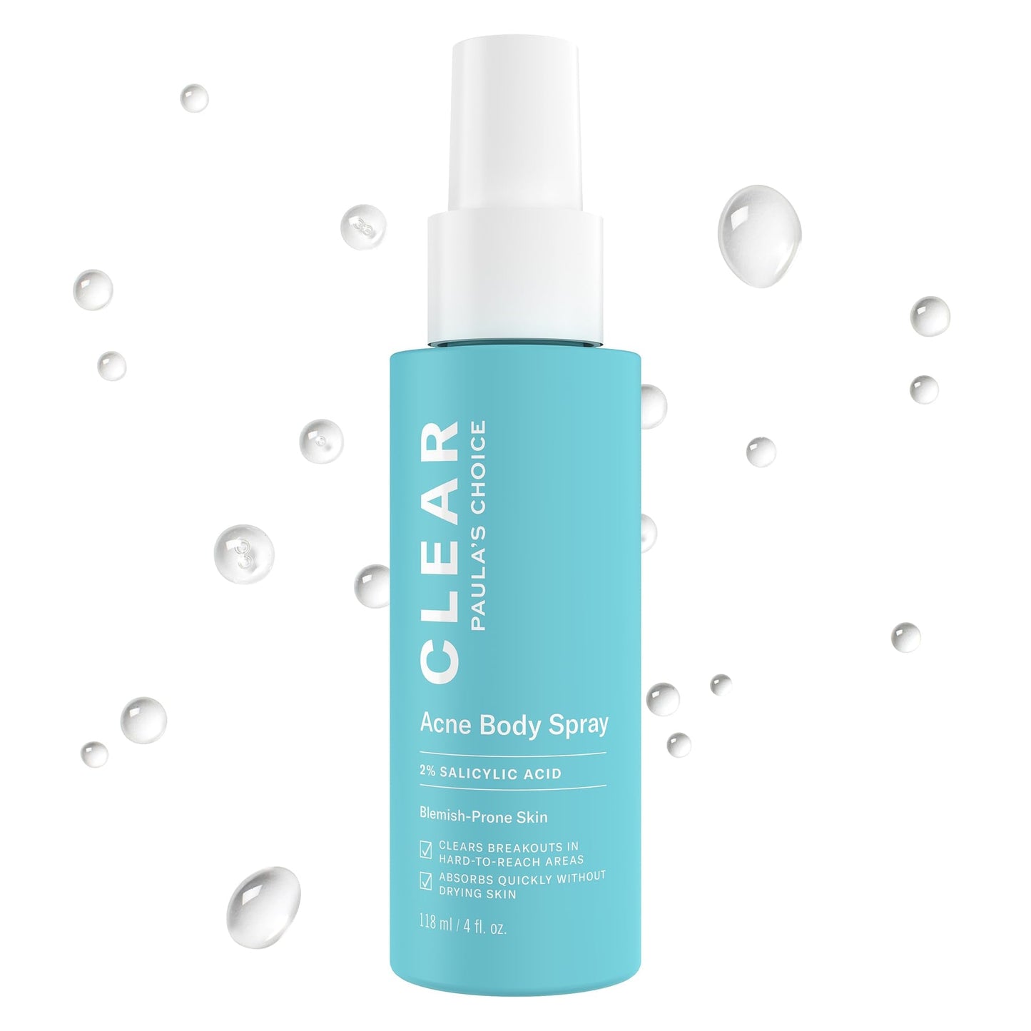 Paula's Choice CLEAR Exfoliating Back & Body Acne Spray, Bacne Spray with 2% BHA Salicylic Acid Back Acne Treatment for Clogged Pores - PrimeBioHealth - canada supplements