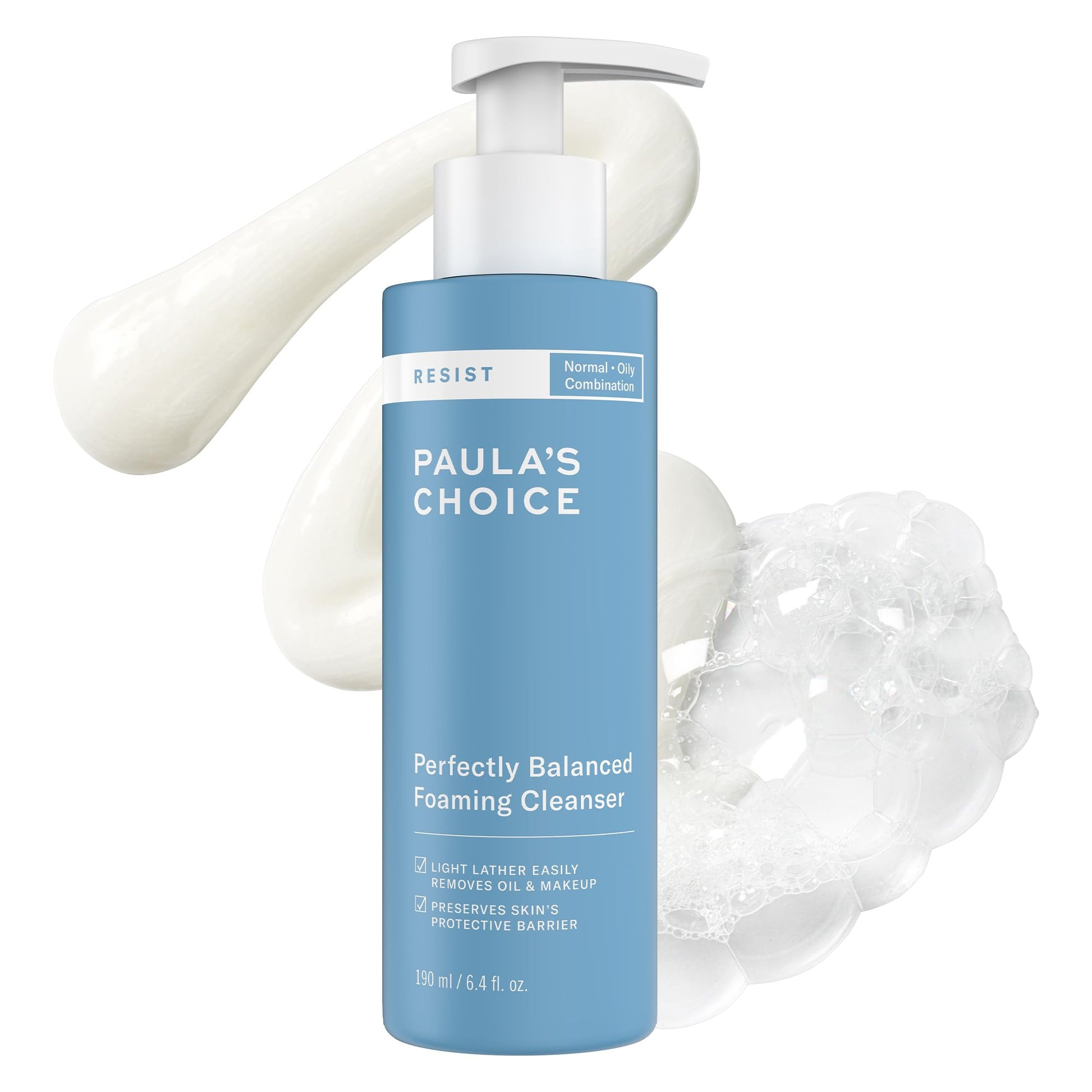 Paula's Choice RESIST Perfectly Balanced Foaming Facial Cleanser, Face Cleanser with Hyaluronic Acid & Aloe, Anti-Aging Face Wash - PrimeBioHealth - canada supplements