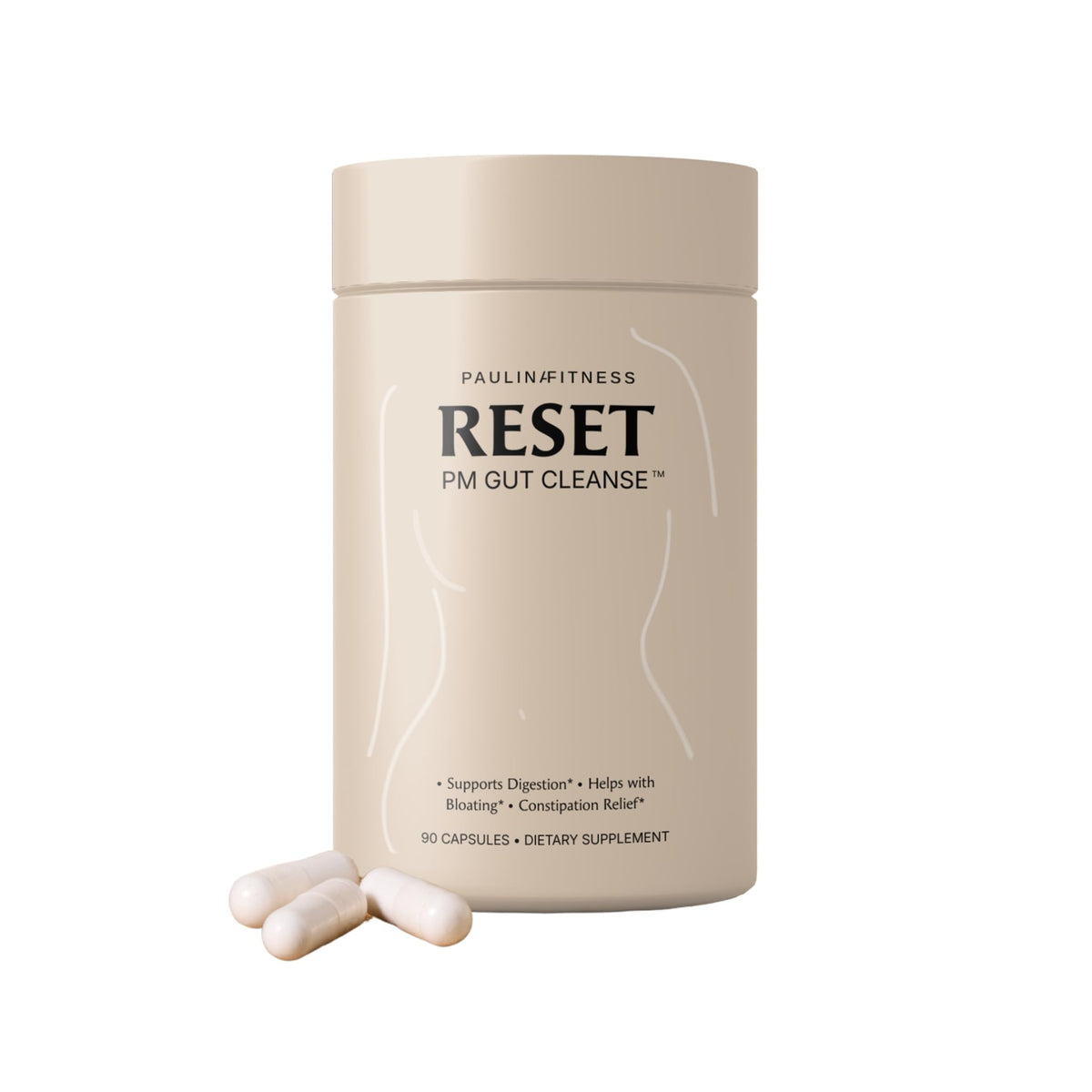 Paulina FITNESS Reset Overnight Digestive Aid, Bloating Relief, & Gut Health Supplement | Natural Detox & Digestive Cleanse to Support Weight Management - PrimeBioHealth - canada supplements
