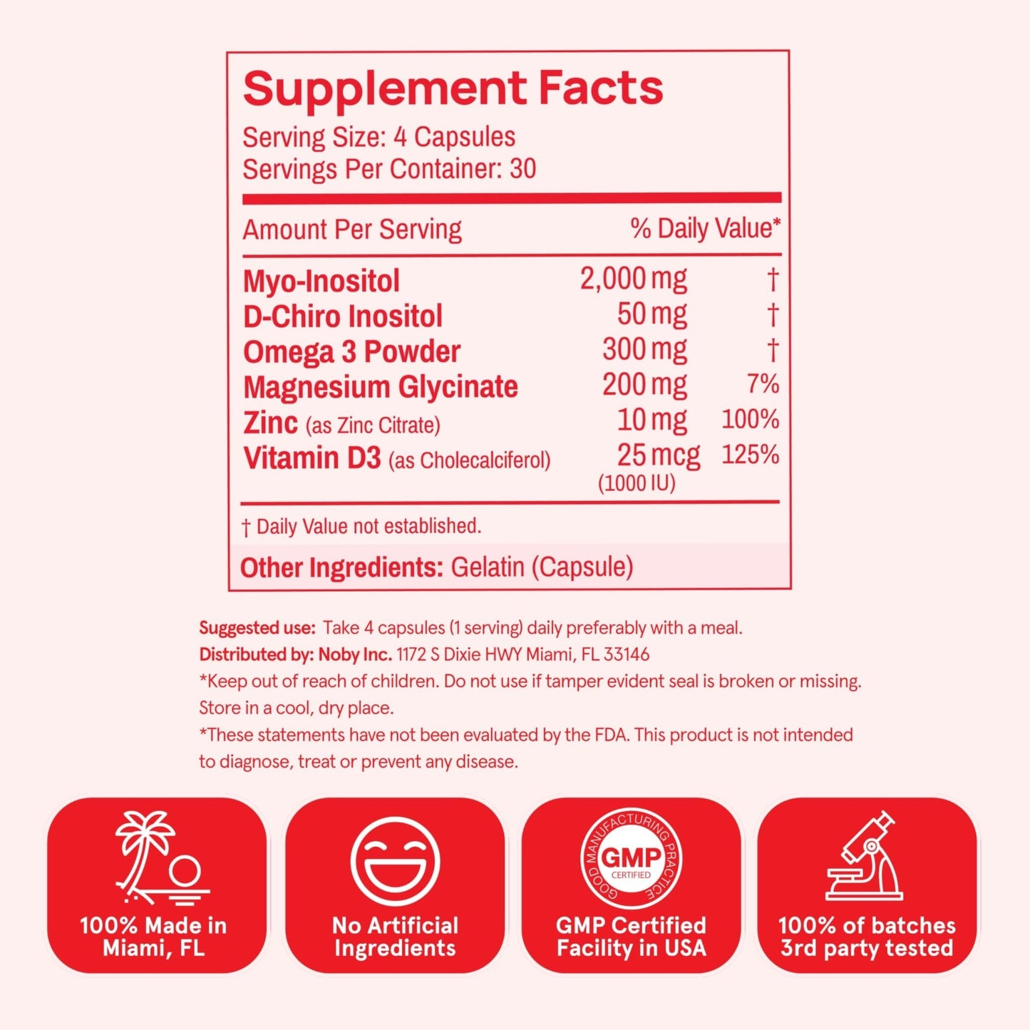 Peach Perfect Inositol Multivitamin – Myo-Inositol & D-Chiro 40:1 Blend, Omega-3, Vitamin D3, Magnesium, Zinc – Supports Women’s Health - PrimeBioHealth - canada supplements