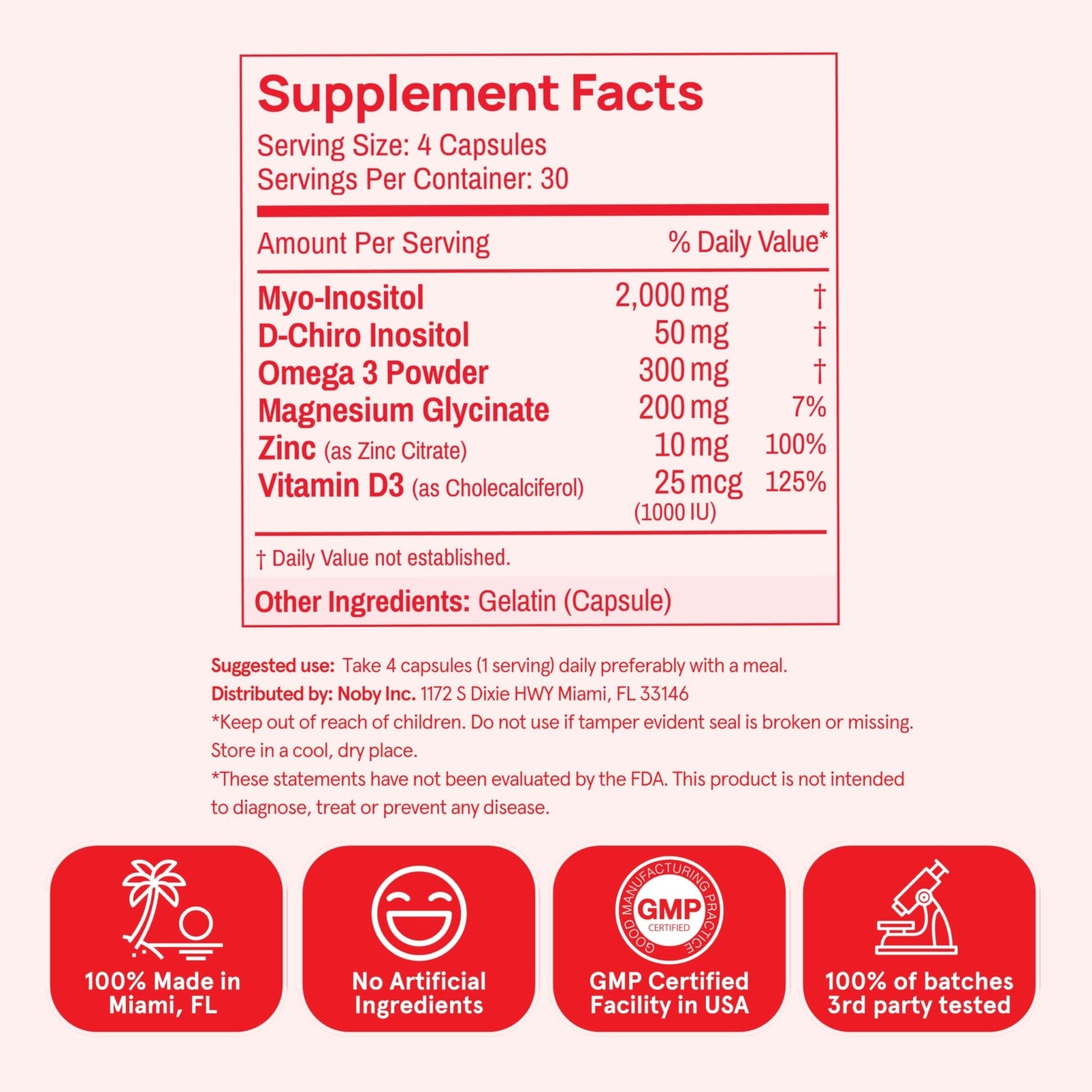 Peach Perfect Inositol Multivitamin – Myo-Inositol & D-Chiro 40:1 Blend, Omega-3, Vitamin D3, Magnesium, Zinc – Supports Women’s Health - PrimeBioHealth - canada supplements
