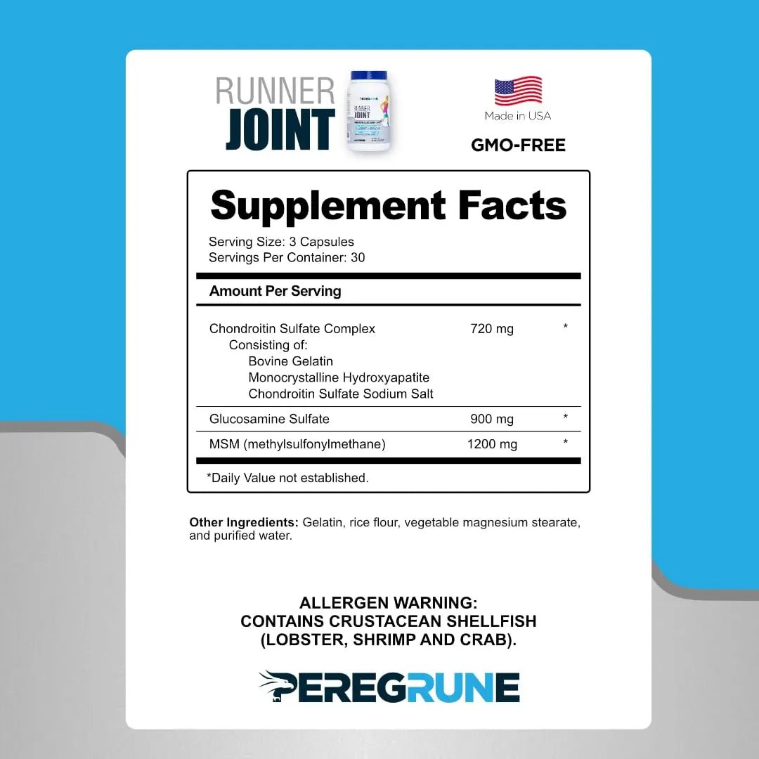 PEREGRUNE Runner Multivitamin & Joint Support Supplement | Antioxidants, Complete B-Complex & Probiotics to Support Energy - PrimeBioHealth - canada supplements