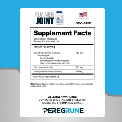 PEREGRUNE Runner Multivitamin & Joint Support Supplement | Antioxidants, Complete B-Complex & Probiotics to Support Energy - PrimeBioHealth - canada supplements