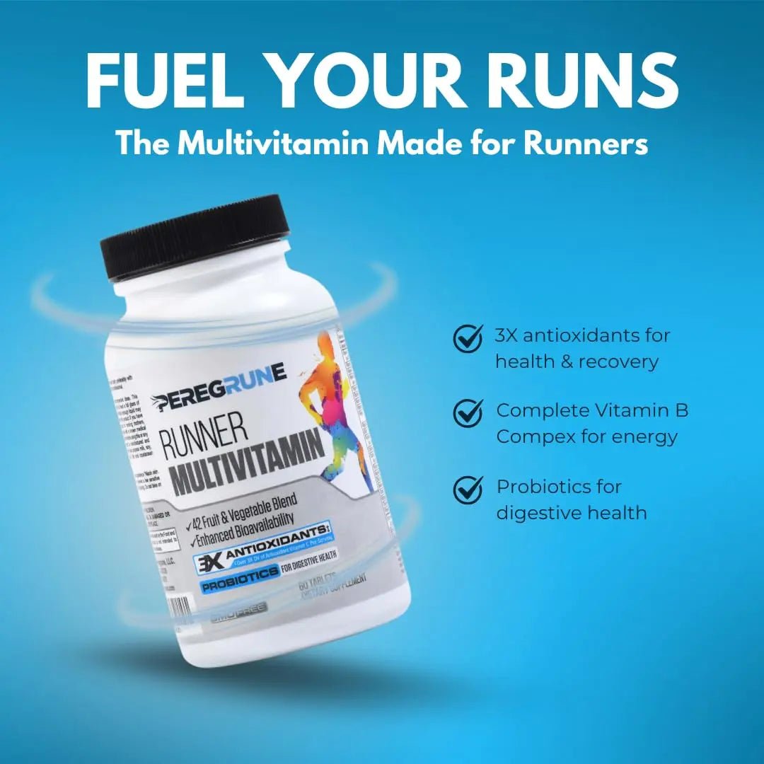 PEREGRUNE Runner Multivitamin & Joint Support Supplement | Antioxidants, Complete B-Complex & Probiotics to Support Energy - PrimeBioHealth - canada supplements