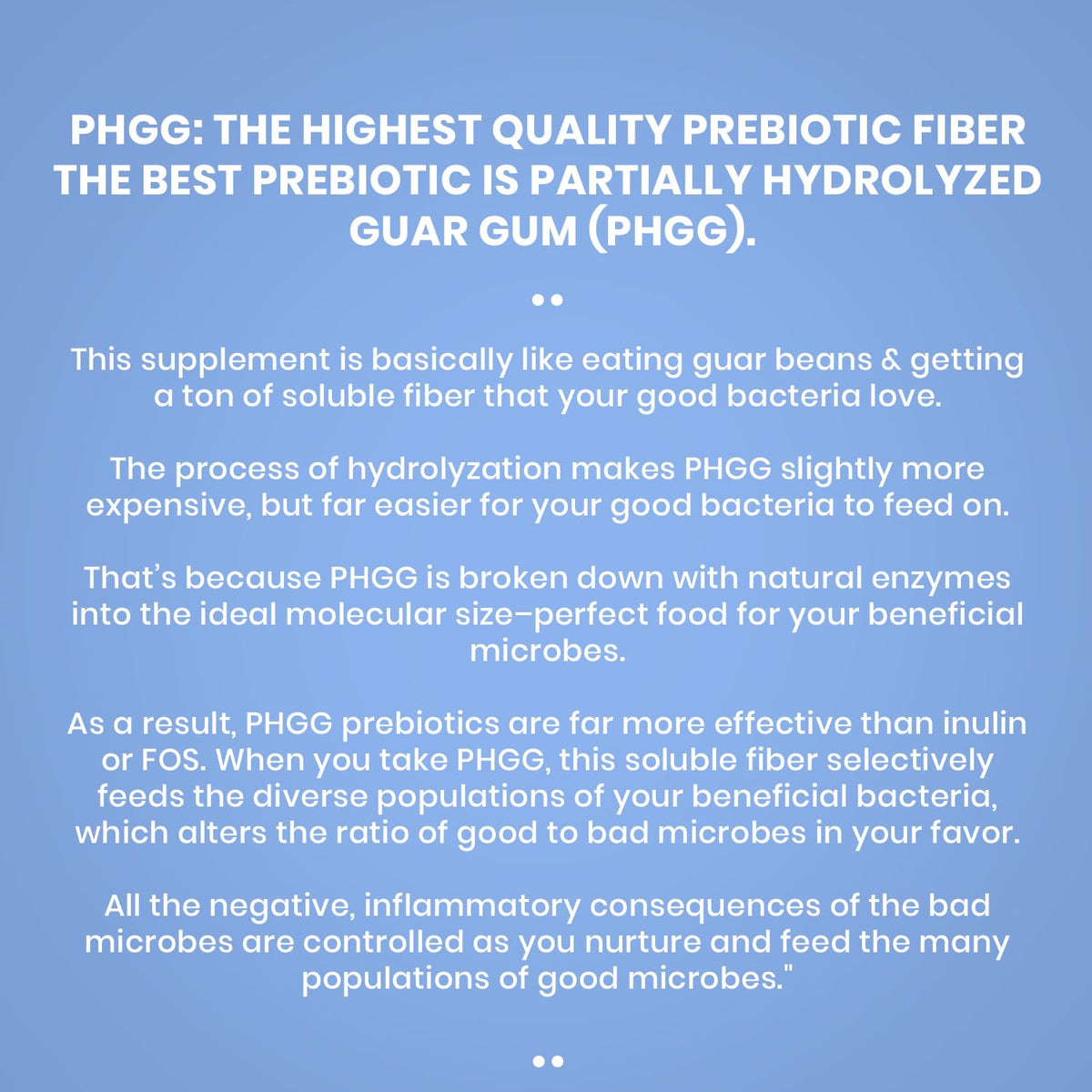 PERFECT PASS Prebiotic PHGG Partially Hydrolyzed Guar Gum 210g Powder - 100% Natural Gluten Free Non GMO - Certified Kosher Vegetarian Sugar Free - PrimeBioHealth - canada supplements