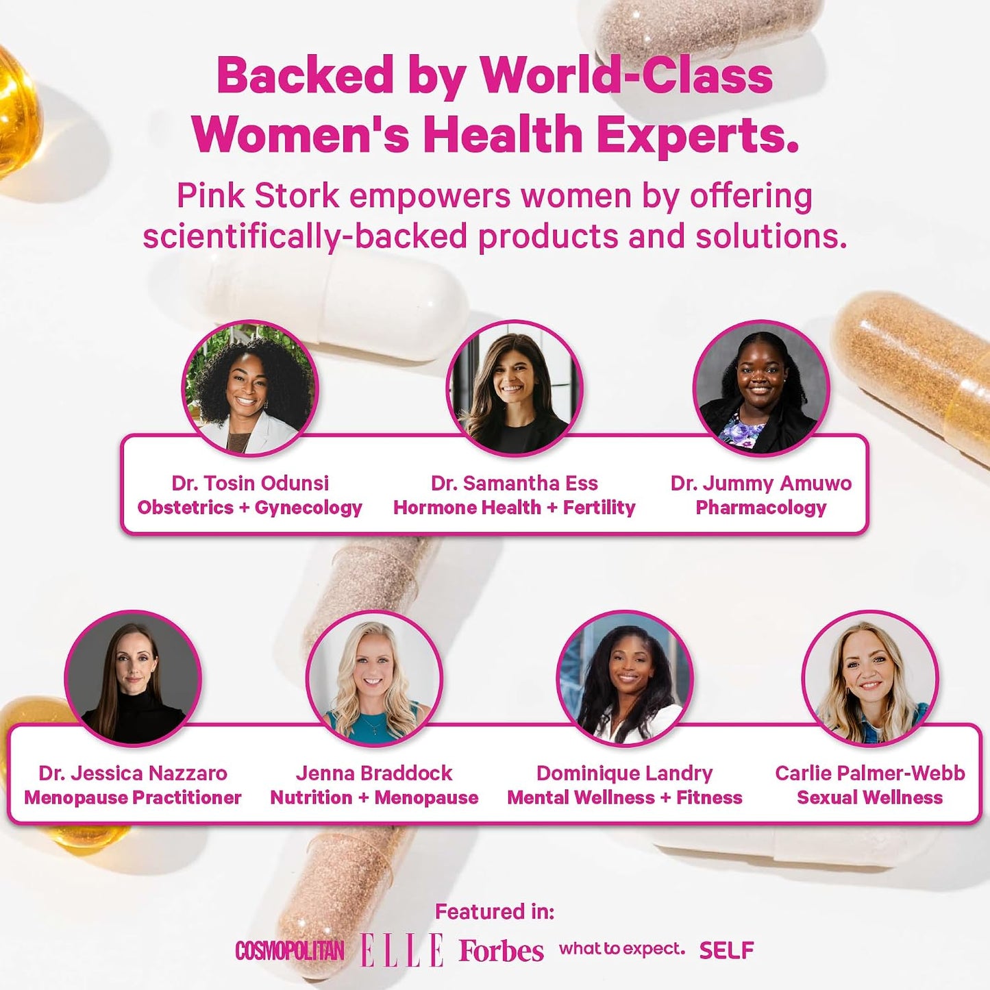 Pink Stork Folic Acid Supplement for Women – 400mcg, 30 Capsules | Daily Vitamin B9, Prenatal & Fertility Support, Supports Red Blood Cell Formation & Energy, Vegetarian - PrimeBioHealth - canada supplements