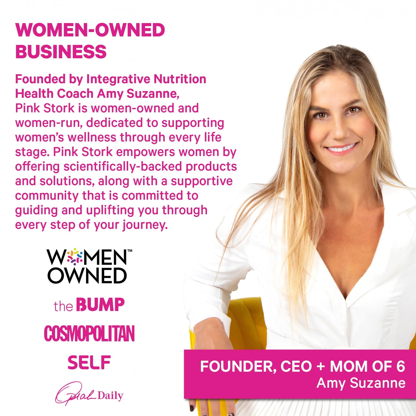 Pink Stork Myo-Inositol & D-Chiro Inositol: 3.6:1 Blend to Support Fertility, Hormone Balance for Women - Ovarian Function, Ovulation, Conception, and Period Support Supplement - 60 Capsules - PrimeBioHealth - canada supplements