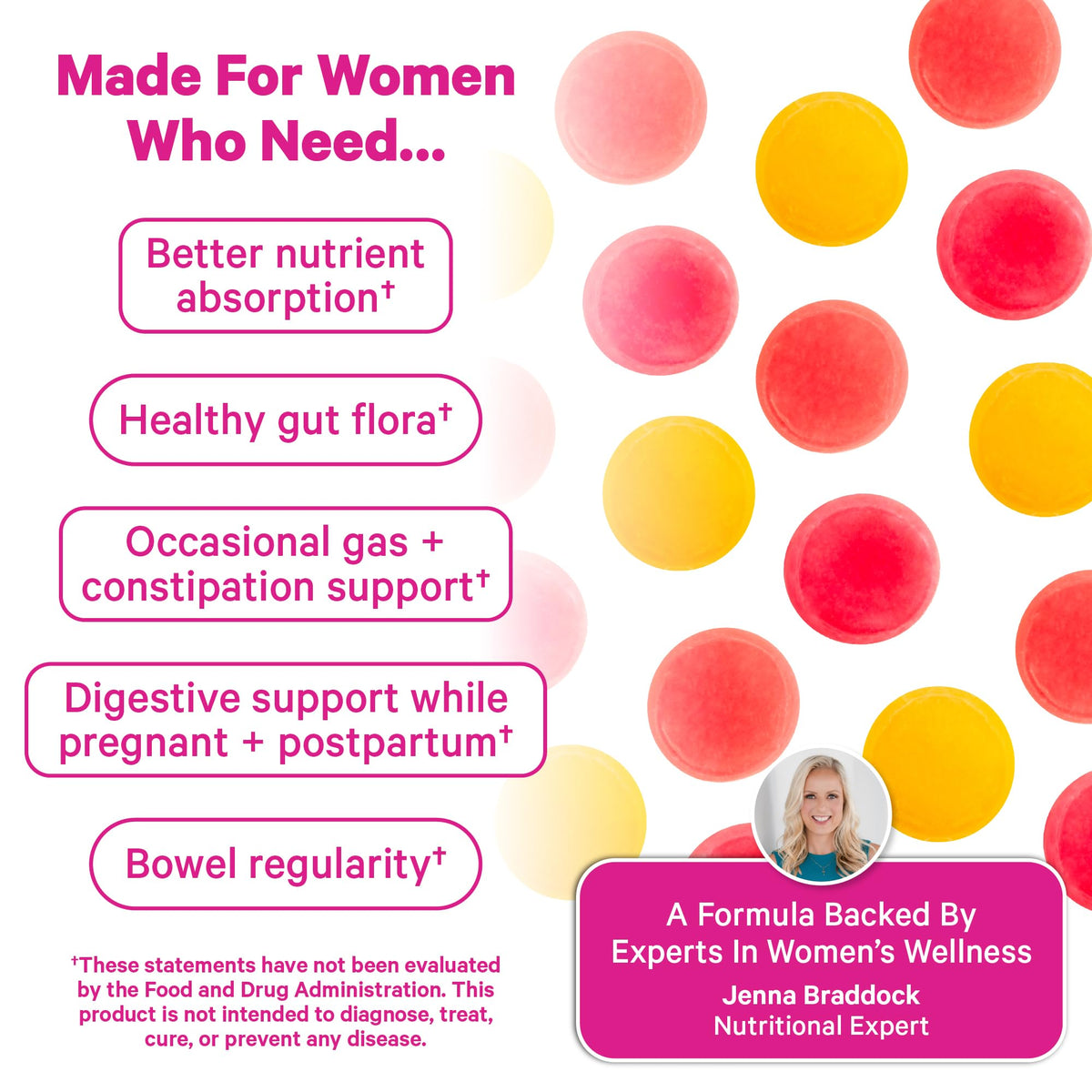 Pink Stork Prenatal Fiber Gummies for Women - 3g Prebiotic Inulin from Chicory Root - Natural Pregnancy & Postpartum Stool Softeners - PrimeBioHealth - canada supplements