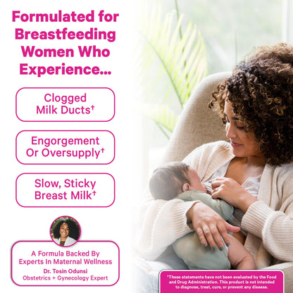 Pink Stork Sunflower Lecithin Supplement - 1200 mg for Clogged Milk Ducts - Breastfeeding Essentials for Postpartum Moms - PrimeBioHealth - canada supplements