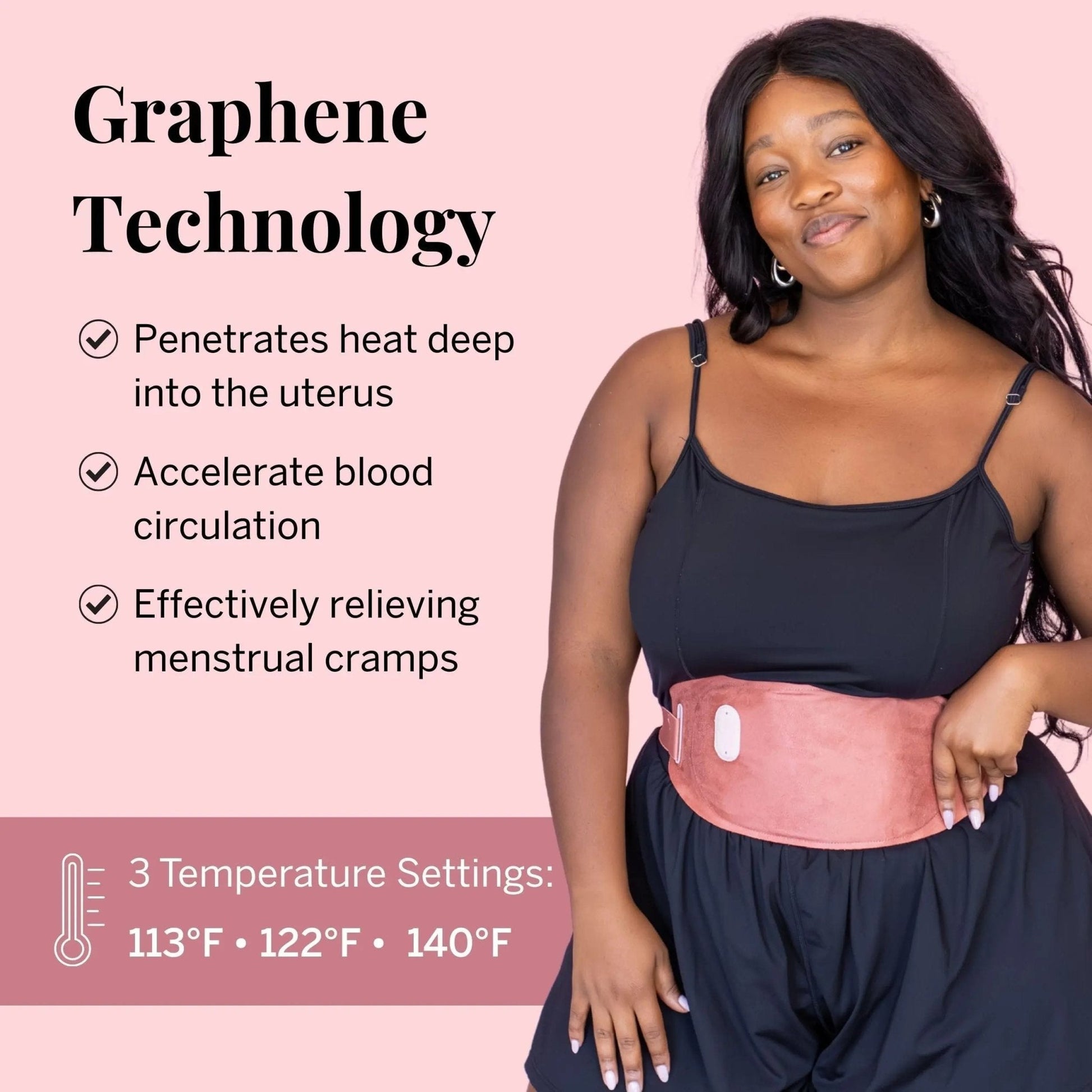 Pixie Period Heating Pad for Cramps - Thinnest Wearable Heating Pad for Feminine Care - Unnoticeable Under Clothes - Best Portable Pain Relief Heat Belt On The Market - Hours of Menstrual Pain Relief - PrimeBioHealth - canada supplements