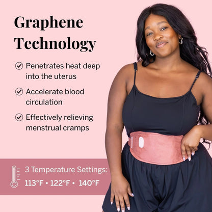 Pixie Period Heating Pad for Cramps - Thinnest Wearable Heating Pad for Feminine Care - Unnoticeable Under Clothes - Best Portable Pain Relief Heat Belt On The Market - Hours of Menstrual Pain Relief - PrimeBioHealth - canada supplements