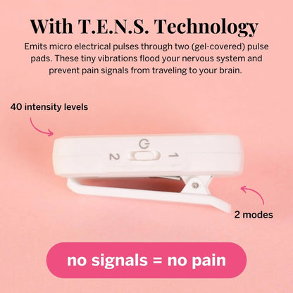 Pixie Period Pain Relief Device - Best PMS Relief Simulator with TENS Technology - Thinnest Wearable Tens Unit - Unnoticeable Under Clothes - Menstrual Cramp Comfort for Feminine Care - PrimeBioHealth - canada supplements