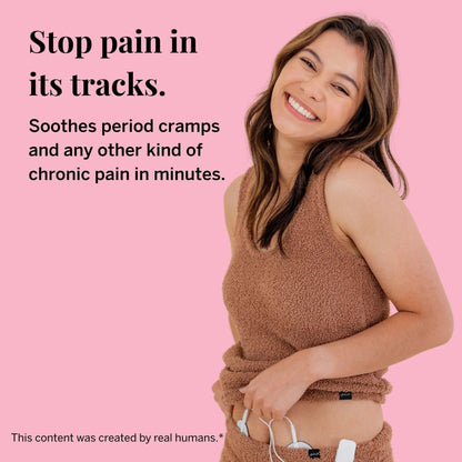 Pixie Period Pain Relief Device - Best PMS Relief Simulator with TENS Technology - Thinnest Wearable Tens Unit - Unnoticeable Under Clothes - Menstrual Cramp Comfort for Feminine Care - PrimeBioHealth - canada supplements