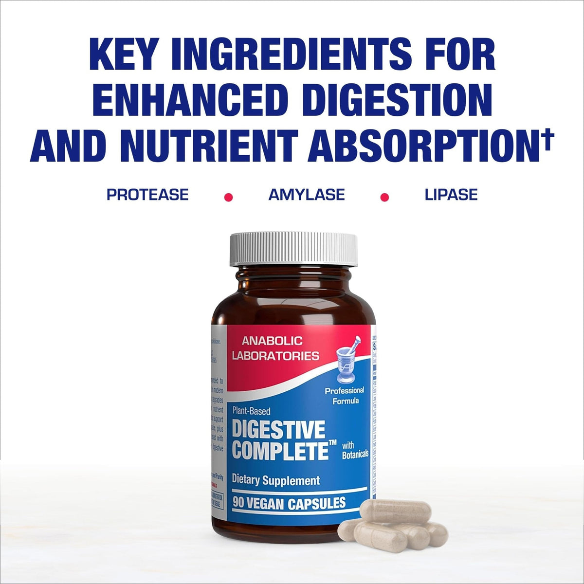 Plant Based Multi Digestive Enzymes Supplement - Clinically Formulated Digestion Supplement with Soothing Herbs and Enzymes for Women and Men - PrimeBioHealth - canada supplements