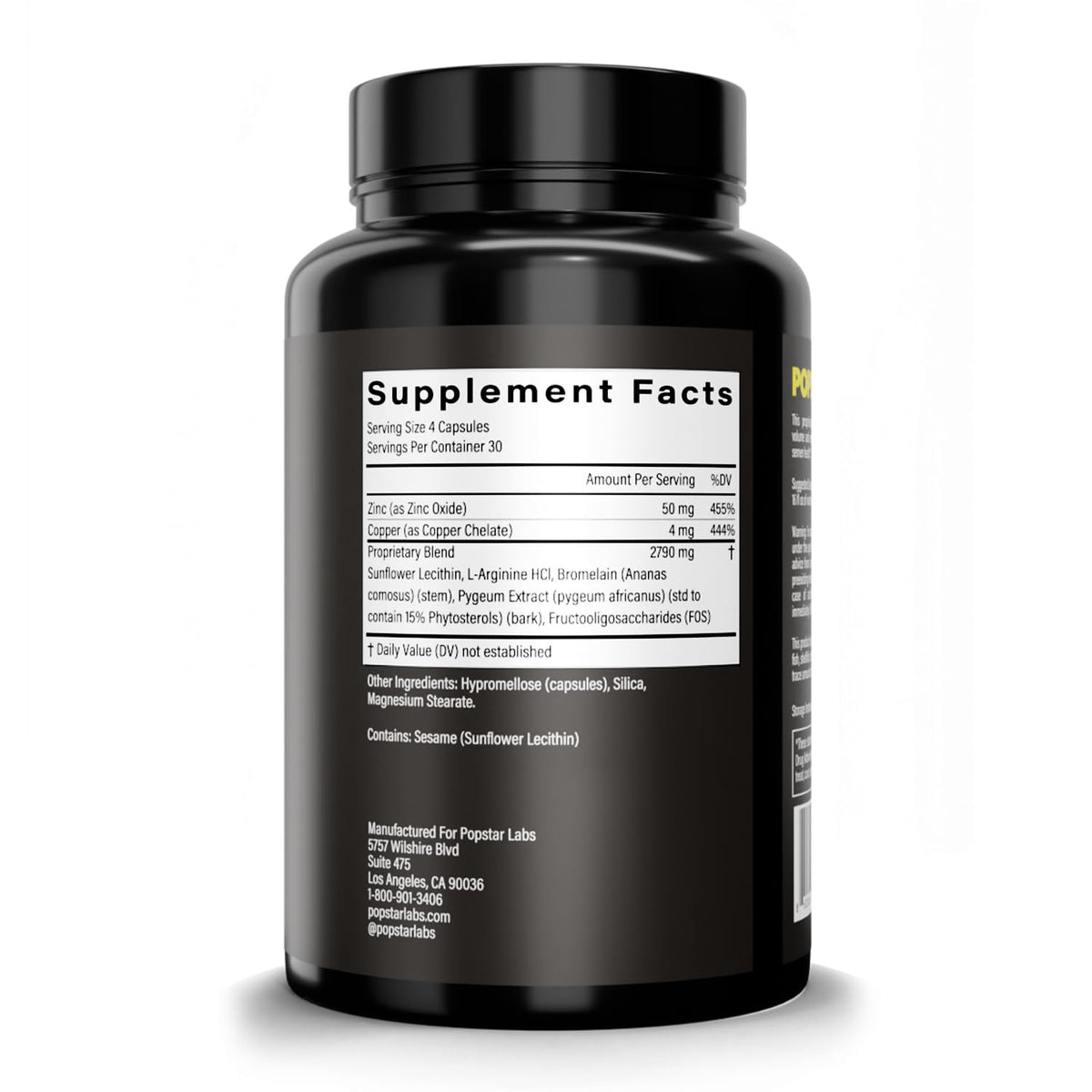 POPSTAR Labs Semen Volume Booster - Men's Semen Health & Fertility Supplement - Doctor Formulated to Increase Load Volume - Made in USA - Non-GMO, Organic - PrimeBioHealth - canada supplements