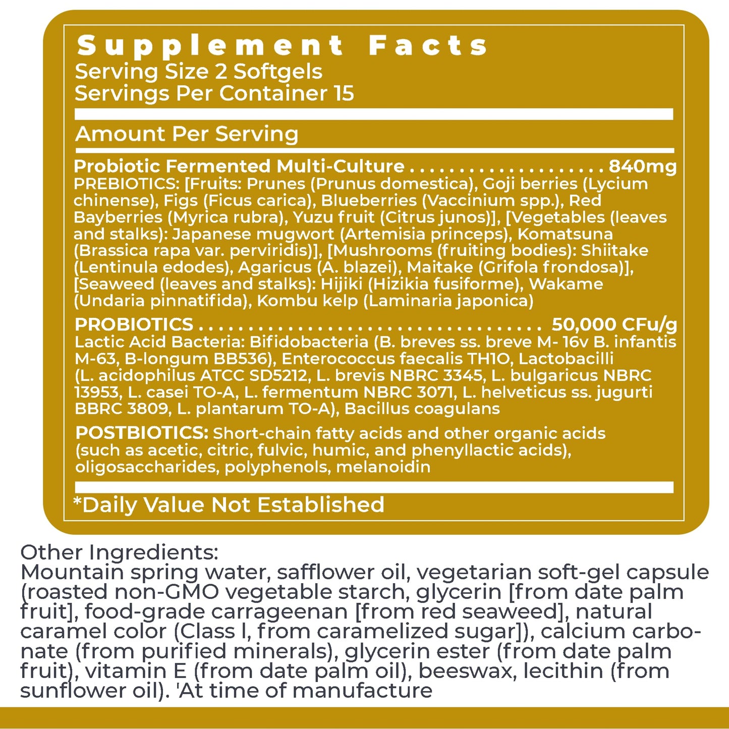 Premier Research Labs Premier Probiotic - Pre Pro Post Biotics for Women & Men, Quad Biotic, Quadbiotic, Prebiotics, Probiotics - PrimeBioHealth - canada supplements