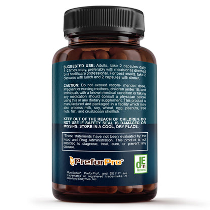 Premium 4-in-1 Probiotic Prebiotic, Postbiotic & Digestive Enzymes for Men & Women – Supports Gut, Digestion & Immunity –Complete Gut Health with Pre, Post - PrimeBioHealth - canada supplements