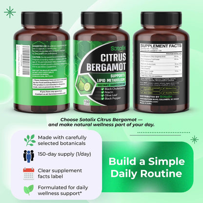 Premium Citrus Bergamot Organic Bergamot Supplement with Niacin Black Chokeberry Olive Leaf Black Pepper - PrimeBioHealth - canada supplements