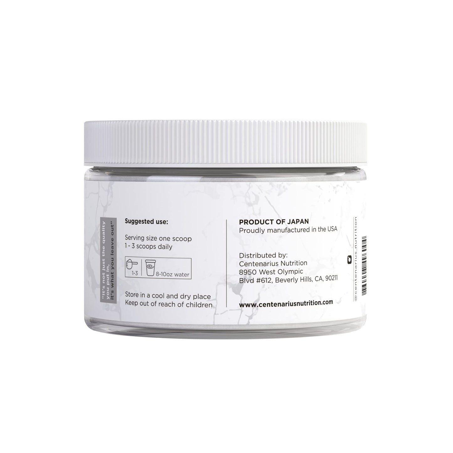 Premium Glycine Powder 250g | Amino Acids Supplement for Post Workout Muscle Recovery, Digestion, Sleep Aid + More - Vegan, Additive-Free - PrimeBioHealth - canada supplements