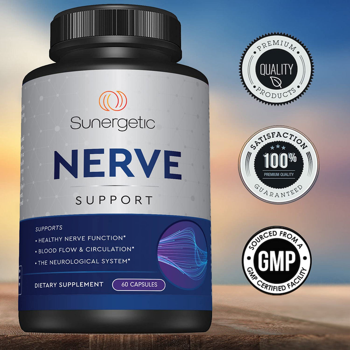 Premium Nerve Support Supplement – with Alpha Lipoic Acid (ALA) 600 mg, Acetyl-L-Carnitine (ALC) & Benfotiamine - Nerve Support Formula for Healthy Circulation, Feet, Hands & Toes - 60 Capsules - PrimeBioHealth - canada supplements