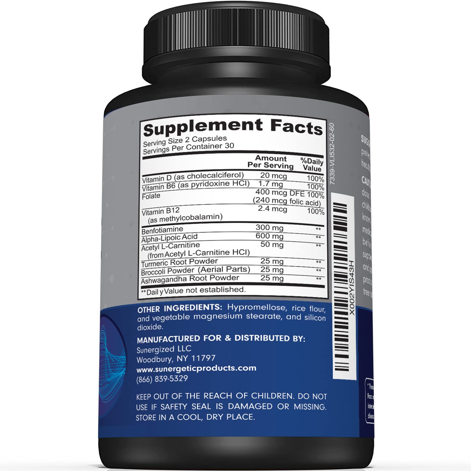 Premium Nerve Support Supplement – with Alpha Lipoic Acid (ALA) 600 mg, Acetyl-L-Carnitine (ALC) & Benfotiamine - Nerve Support Formula for Healthy Circulation, Feet, Hands & Toes - 60 Capsules - PrimeBioHealth - canada supplements