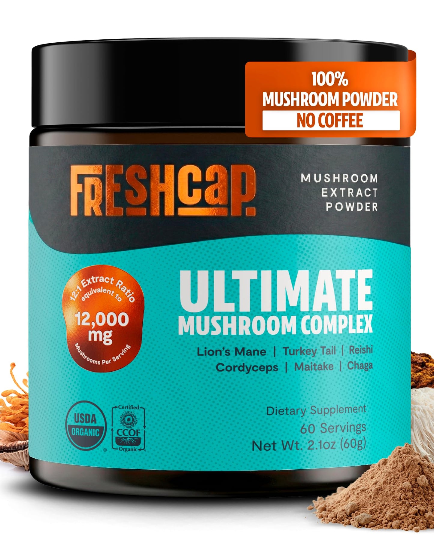 Premium Organic Mushroom Coffee – 12:1 Fruiting Body Extract – 29% Beta-Glucans – Smooth Tasting, 3rd-Party Tested for Clean Energy, No Jitters, Focus, Immune Support (15 Servings) - PrimeBioHealth - canada supplements
