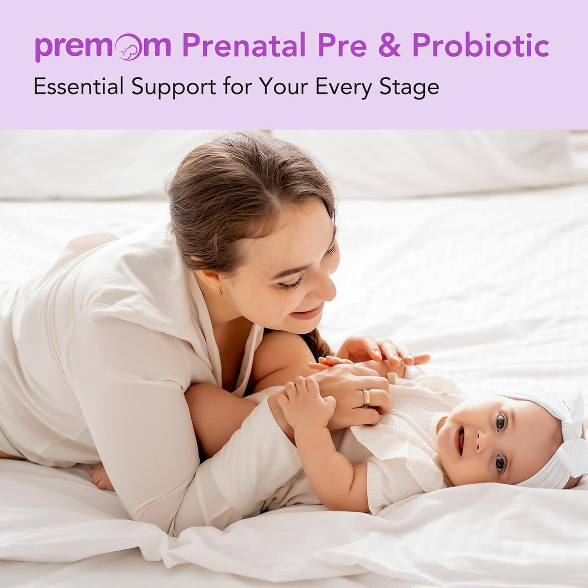 Premom Prenatal Prebiotics & Probiotics for Women, 30 Billion CFU, 18 Strains, Organic Prebiotic & Womens Probiotic, Vaginal, Gut, & Digestive Health + Immune Support Supplement - PrimeBioHealth - canada supplements