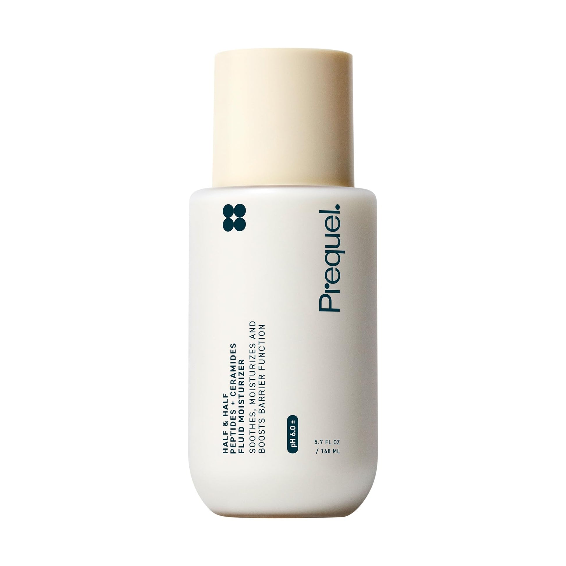 Prequel Skin Half and Half Fluid Moisturizer Face Cream. Lightweight Ceramide Peptide Lotion for All Skin Types - PrimeBioHealth - canada supplements