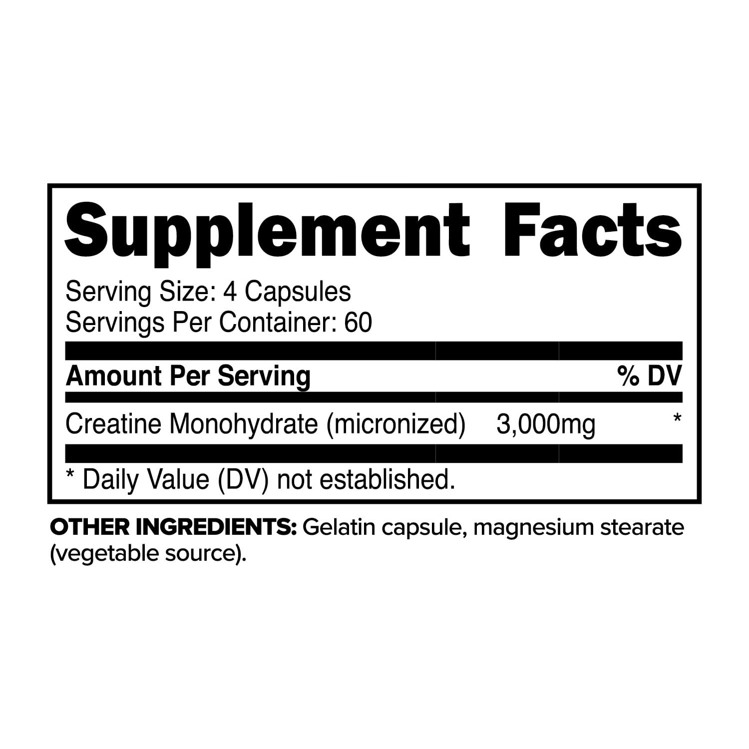 Primaforce Creatine Monohydrate Capsules - 240 Capsules, 3,000mg per Serving, Gluten Free and Non-GMO - PrimeBioHealth - canada supplements