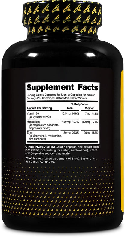 Primaforce ZMA Dietary Supplement, 180 Capsules - PrimeBioHealth - canada supplements