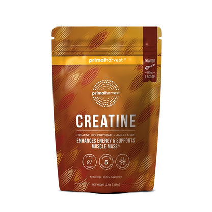 Primal Harvest Creatine Powder Supplement for Men and Women's Fitness, Workouts, and Muscle Growth, to Help Promote Recovery, Strength, Energy, and Endurance (1) - PrimeBioHealth - canada supplements