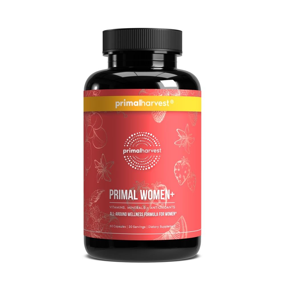 Primal Harvest Women+, Woman's Multivitamin Vitamin A, Vitamin C, Vitamin D and E, Vitamin B12, B6, Biotin - PrimeBioHealth - canada supplements