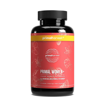 Primal Harvest Women+, Woman's Multivitamin Vitamin A, Vitamin C, Vitamin D and E, Vitamin B12, B6, Biotin - PrimeBioHealth - canada supplements