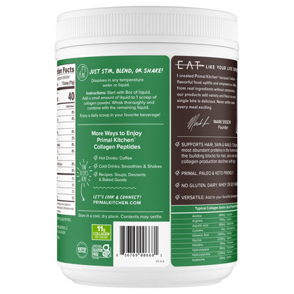 Primal Kitchen Collagen Peptides, Unflavored Collagen Powder, 1.2 Pounds - PrimeBioHealth - canada supplements