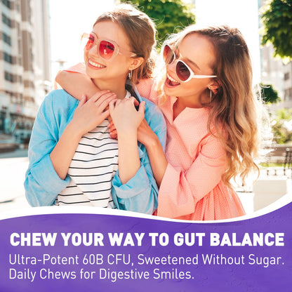 Probiotic Gummies 60 Billion CFU for Women Men & Kids, 11 Strains Probiotics + Organic Prebiotics Fiber for Immune, Digestive Health, Supports Constipation, - PrimeBioHealth - canada supplements