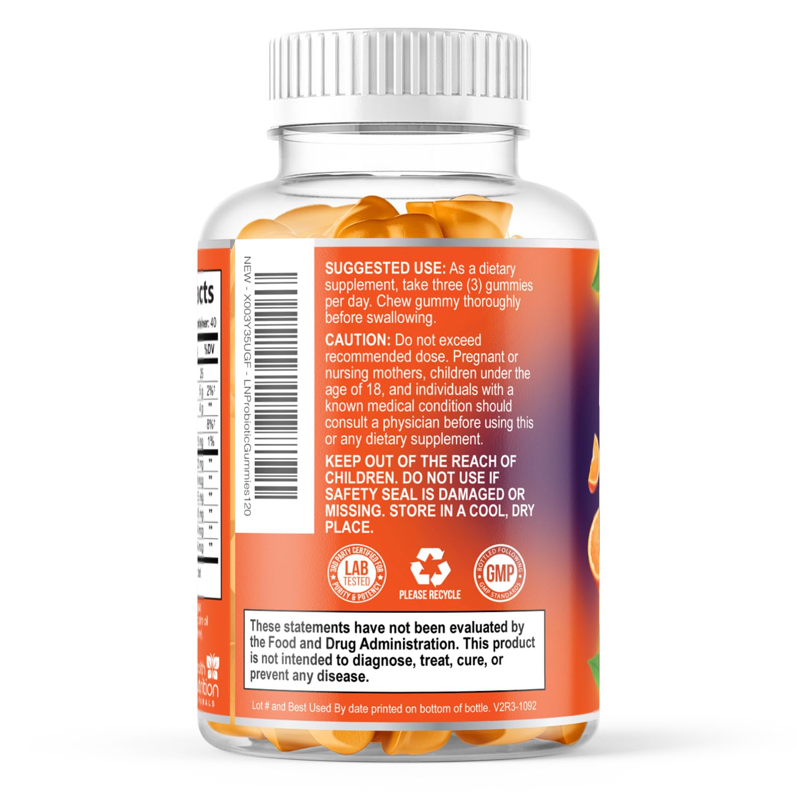 Probiotic Gummies - Advanced Multi-Strain Probiotic Formula - Gut & Digestive Health Support Gummy - Bacillus Coagulans 5 Billion CFU Per Serving, Daily Acidophilus Probiotics Supplement - 120 Gummies - PrimeBioHealth - canada supplements