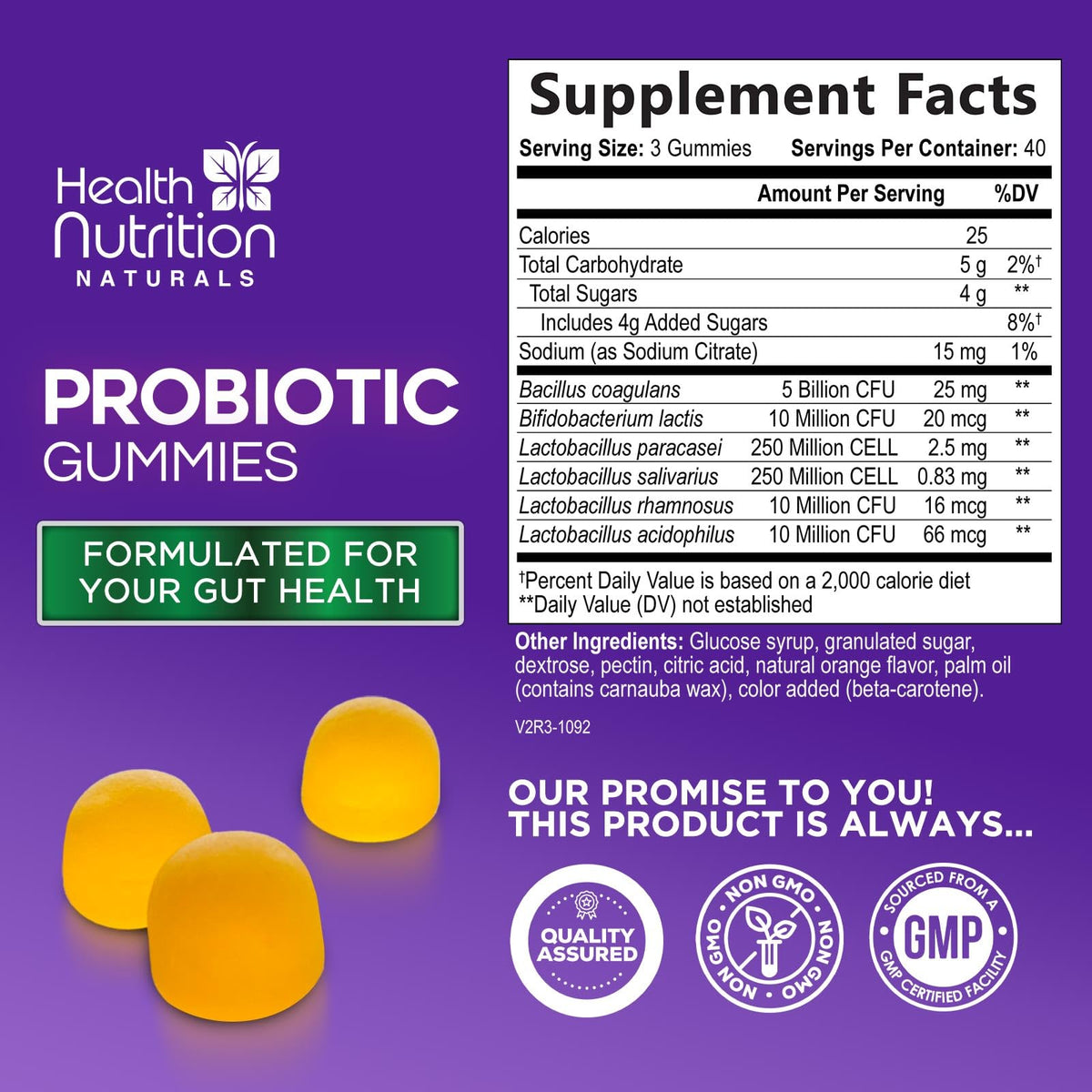 Probiotic Gummies - Advanced Multi-Strain Probiotic Formula - Gut & Digestive Health Support Gummy - Bacillus Coagulans 5 Billion CFU Per Serving, Daily Acidophilus Probiotics Supplement - 120 Gummies - PrimeBioHealth - canada supplements